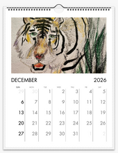 Load image into Gallery viewer, 2026 Animal Calendar - Animal Paintings Dawn Richerson Art December Tiger painting