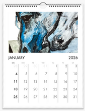 Load image into Gallery viewer, 2026 Animal Calendar - Animal Paintings Dawn Richerson Art Jan Blue Horses