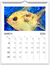 Load image into Gallery viewer, 2026 Animal Calendar - Animal Paintings Dawn Richerson Art Mar Fish