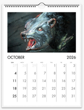 Load image into Gallery viewer, 2026 Animal Calendar - Animal Paintings Dawn Richerson Art October Wild Bear painting