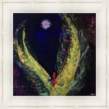 Load image into Gallery viewer, BIRDS OF A FEATHER ☼ Spirited Life Animal Kingdom Bird Painting {Art Print} Dreams for a New World painting by Virginia artist Dawn Richerson 10x10 framed