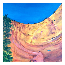 Load image into Gallery viewer, ECHO AMPHITHEATER ☼ Heart of America New Mexico Painting {Art Print} by Virginia artist Dawn Richerson 10x10
