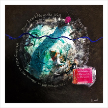 Load image into Gallery viewer, RUMINATIONS ☼ Spirited Life Rumi Painting {Art Print} mixed media from Virginia artist Dawn Richerson 10x10