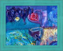 Load image into Gallery viewer, ALL WHO GATHER ☼ Soul of England Painting {Art Print} Stonehenge painting by Virginia artist Dawn Richerson 11x14 framed