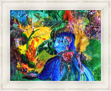 Load image into Gallery viewer, AND THERE YOU WERE AGAIN ☼ Spirited Life Painting {Art Print} bold colors spiritual art by Virginia artist Dawn Richerson 11x14 framed