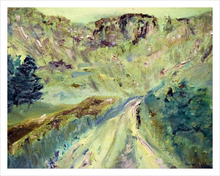 Load image into Gallery viewer, BOWL OF BECOMING ☼ Soul of Ireland Painting {Art Print} Gleniff Horseshoe County Sligo County Leitrim painting by Virginia artist Dawn Richerson 11x14
