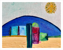 Load image into Gallery viewer, Emergence Dreams for a New World acrylic painting abstract leaning faith painting - the sacred feminine emerges - 11x14
