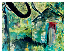 Load image into Gallery viewer, House in the Woods Ireland Painting by Dawn Richerson 11x14
