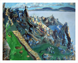 STAIRWAY TO SURRENDER ☼ Soul of Ireland Painting {Art Print} Skellig Michael painting Irish monastic site County Kerry painting by Virginia artist Dawn Richerson 11x14