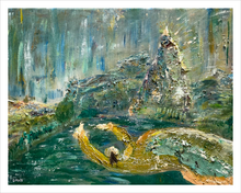 Load image into Gallery viewer, THIS MEMORY ALIVE IN ME ☼ Soul of Ireland Painting Glenade Lake mythical Ireland painting Dawn Richerson 11x14