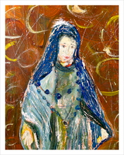 Load image into Gallery viewer, ALL SHE CARRIED IN HER HEART ☼ Magdalen Painting {Art Print} Faithscapes painting young Mary Magdalen by Virginia artist Dawn Richerson 11x14