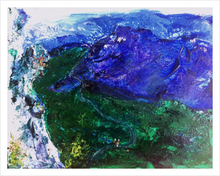 Load image into Gallery viewer, DOWN FROM THE MOUNTAIN ☼ Magdalen Painting {Art Print} Faithscapes painting from Virginia artist Dawn Richerson South of France 11x14