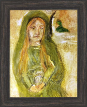 Load image into Gallery viewer, True Treasure: All Things Gold and Green ☼ Magdalen Painting {Art Print} Art Print New Dawn Studios