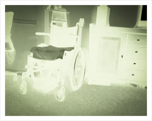 His Chair - Dimensions of Reality photos - The Otherworld - wheelchair ghostly photo - disability - Dawn Richerson 11x14