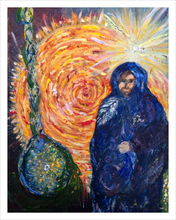 Load image into Gallery viewer, IN HIM WAS LIFE ☼ Faithscapes Magdalen Painting {Art Print} Jesus painting Dawn Richerson 11x14
