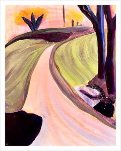 THE LIGHT OF LIBERTY: Where Angels Fear to Tread Falling Creek Park painting Bedford Virginia painting Dawn Richerson 11x14