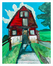 Load image into Gallery viewer, Mother of Liberty painting - Falling Creek Park barn - Bedford Virginia barn - Dawn Richerson - 11x14

