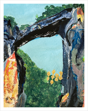 Load image into Gallery viewer, Virginia Natural Bridge Painting - Blue Ridge Parkway painting - Dawn Richerson -Soul of Place 11x14