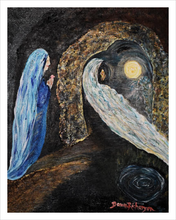 Load image into Gallery viewer, PRESENCE TO PASSAGE ☼ Faithscapes Magdalen Painting {Art Print} - Light of the World Cave Faith Painting by Artist Dawn Richerson 11x14
