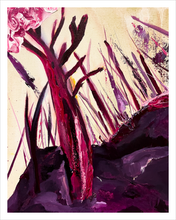 Load image into Gallery viewer, PURPLE HEART: They Gave Their Lives for Liberty  - nature painting - freedom painting - tree painting - war heroes Bedford Virginia - Dawn Richerson - 11x14