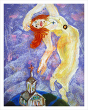 Load image into Gallery viewer, SHE FLOATS FREE ☼ Magdalen Painting {Art Print} Love for the Church Faithscapes Painting Dawn Richerson 11x14