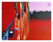 Load image into Gallery viewer, SONG OF HER SINKING ☼ Spirited Life Painting {Art Print} How depression feels painting by Virginia artist Dawn Richerson 11x14