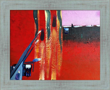 Load image into Gallery viewer, SONG OF HER SINKING ☼ Spirited Life Painting {Art Print} How depression feels painting by Virginia artist Dawn Richerson 11x14 framed