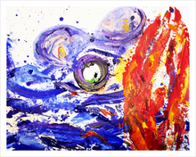 Load image into Gallery viewer, THE PROMISE OF PROVIDENCE ☼ Faithscapes Treasured Texts Painting {Art Print} Spiritual Art by Virginia Artist Dawn Richerson walk through the fire and not be burned painting  11x14
