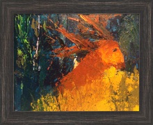 Load image into Gallery viewer, GENTLE GUARDIAN ☼ Soul of France & Magdalen Deer Painting {Art Print} by Virginia artist Dawn Richerson  11x14 framed
