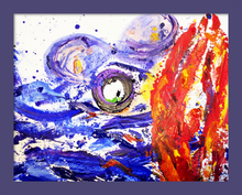 Load image into Gallery viewer, THE PROMISE OF PROVIDENCE ☼ Faithscapes Treasured Texts Painting {Art Print} Spiritual Art by Virginia Artist Dawn Richerson walk through the fire and not be burned painting 11x14 framed