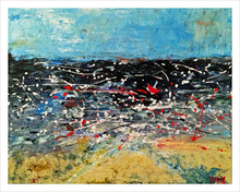 Load image into Gallery viewer, TOSSED UPON AN ANGRY WAVE ☼ Soul of France & Magdalen Painting {Art Print} by artist Dawn Richerson - A Faithscapes Collection Painting