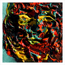Load image into Gallery viewer, All I Can Remember face painting All She Could Not Say series think acrylic painting hollow eyes 12x12
