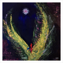 Load image into Gallery viewer, BIRDS OF A FEATHER ☼ Spirited Life Animal Kingdom Bird Painting {Art Print} Dreams for a New World painting by Virginia artist Dawn Richerson 12x12