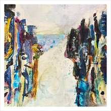 Load image into Gallery viewer, Into the Land of Giants - Antrim Coast Northern Ireland - Giant's Causeway painting Dawn Richerson 12x12