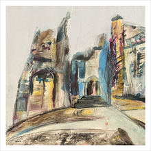 Load image into Gallery viewer, The King and His Castle Rock of Cashel painting - Ireland painting by Dawn Richerson - County Tipperary 12x12