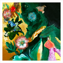 Load image into Gallery viewer, FLOWERS TO REMEMBER YOU BY ☼ Heart of America Virginia / Parkway Perspectives {Art Print} Nature Painting of the Blue Ridge Parkway by Virginia artist Dawn Richerson 8x8