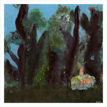 Load image into Gallery viewer, MIST OF THE MORNING MEADOW ☼ Heart of America Virginia / Parkway Perspectives {Art Print} Nature Painting of the Blue Ridge Parkway by Virginia artist Dawn Richerson 12X12