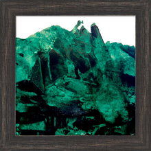 Load image into Gallery viewer, ALL THE GREEN MOUNTAINS ☼ Soul of France & Magdalen Painting {Art Print} South of France Provence mountain painting Dawn Richerson 12x12 framed