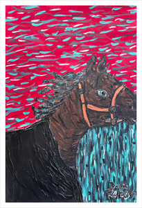 HORSE WITHOUT A RIDER ☼ Animal Kingdom {Art Print} 12x18