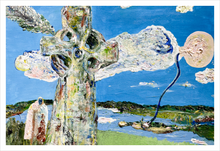 Load image into Gallery viewer, THAT YOU MIGHT HAVE LIFE ☼ Soul of Ireland Painting 12x18 Clonmacnoise painting County Offaly art Dawn Richerson