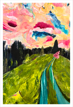 Load image into Gallery viewer, Into the Skies Alive - Claytor Callings - Claytor Nature Center Painting by Dawn Richerson 12x18