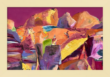 Load image into Gallery viewer, ANCIENT AWAKENING ABIQUIU ☼ Heart of America New Mexico Painting {Art Print} 8x12 Soul of Place Painting by Virginia Artist Dawn Richerson 12x18 framed