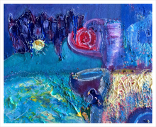 Load image into Gallery viewer, ALL WHO GATHER ☼ Soul of England Painting {Art Print} Stonehenge painting by Virginia artist Dawn Richerson 16x20