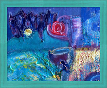 Load image into Gallery viewer, ALL WHO GATHER ☼ Soul of England Painting {Art Print} Stonehenge painting by Virginia artist Dawn Richerson 16x20 framed