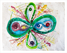 Load image into Gallery viewer, Integration Cloverleaf symbol art Dawn Richerson art 16x20
