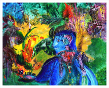 Load image into Gallery viewer, AND THERE YOU WERE AGAIN ☼ Spirited Life Painting {Art Print} bold colors spiritual art by Virginia artist Dawn Richerson 16x20