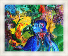 Load image into Gallery viewer, AND THERE YOU WERE AGAIN ☼ Spirited Life Painting {Art Print} bold colors spiritual art by Virginia artist Dawn Richerson 16x20 framed