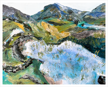 Load image into Gallery viewer, Buffalo Spirit - Dingle Peninsula lake painting - Ireland painting by Dawn Richerson 16x20
