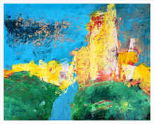 Load image into Gallery viewer, CASTLE ON A HILL ☼ Soul of England Painting {Art Print} Corfe Castle painting by Virginia artist Dawn Richerson 16x20