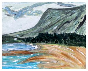 THE FIXED MOUNTAIN & ALL THAT MOVES ☼ Soul of Ireland Painting Ben Bulben County Sligo Dawn Richerson Art 16x20